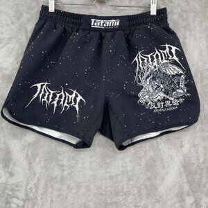 Tatami Fightwear Black White Jiu Jitsu Grappling MMA Drawstring Shorts